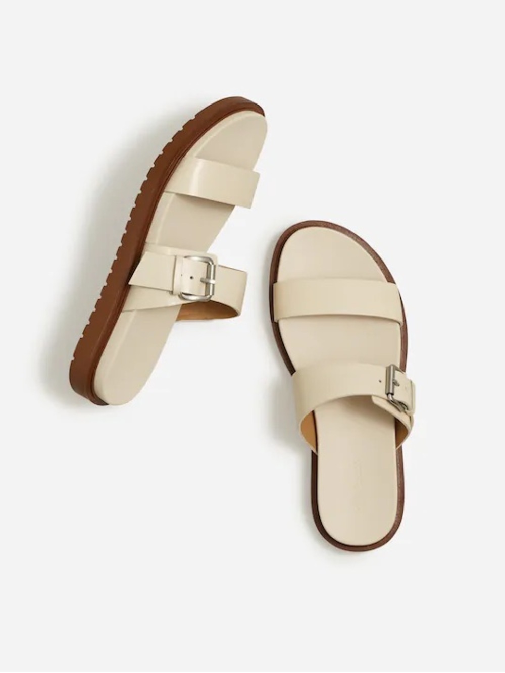 Madewell‎ The Dee Double-Strap Slide leather Sandals women’s size 9